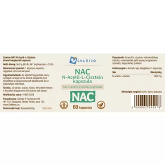 Caleido NAC N-acetyl-L-cysteine capsules 60 pcs product image