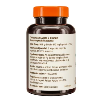 Caleido NAC N-acetyl-L-cysteine capsules 60 pcs product image