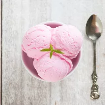 Homemade Rosehip Frozen Yogurt