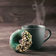 Fake Chocolate Donuts with Spirulina