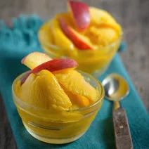 Creamy homemade mango ice cream recipe with dates