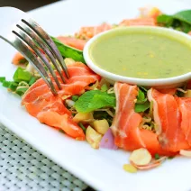 Spirulina-wasabi dressing