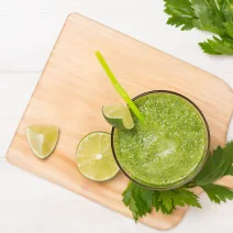 Lime Matcha Smoothie with Avocado