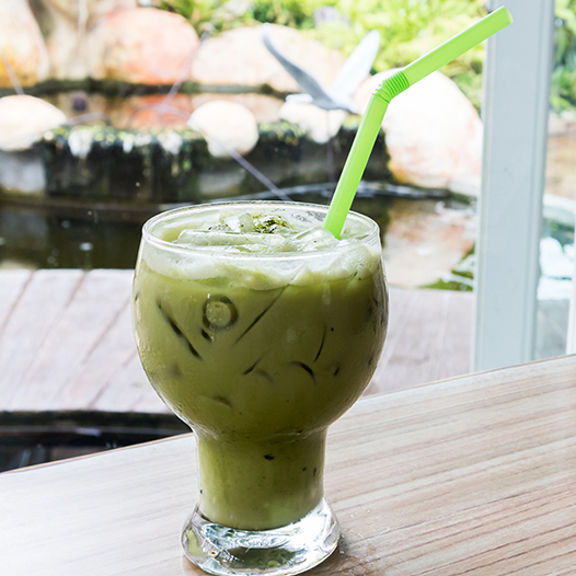 Iced matcha milkshake